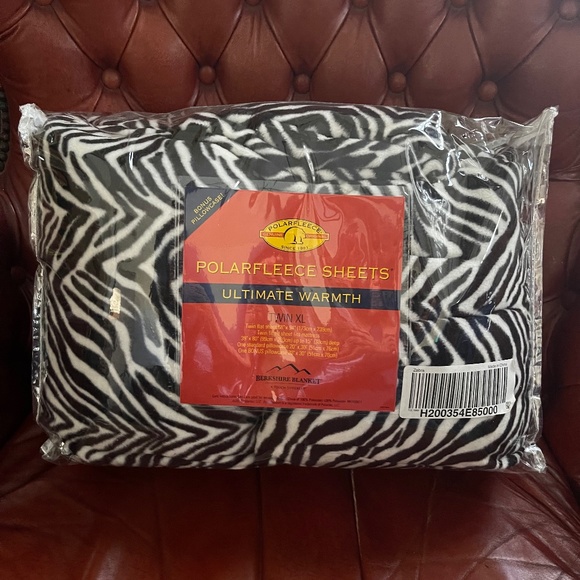 POLARFLEECE Sheets Set Zebra Animal Print - Twin NWT in Packaging - Picture 1 of 1